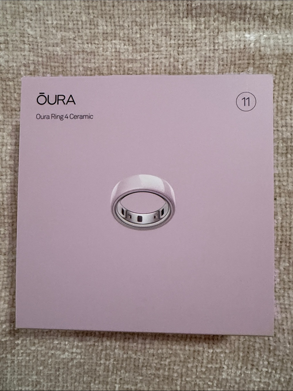 Oura Ring 4 Ceramic in Pink (Petal) - Size 11